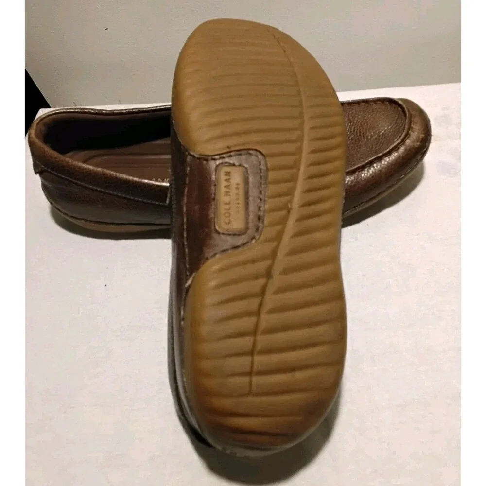 Cole Haan Motogrand Line Pebbled Leather Driving Casual Loafers Mens Size 8.5M